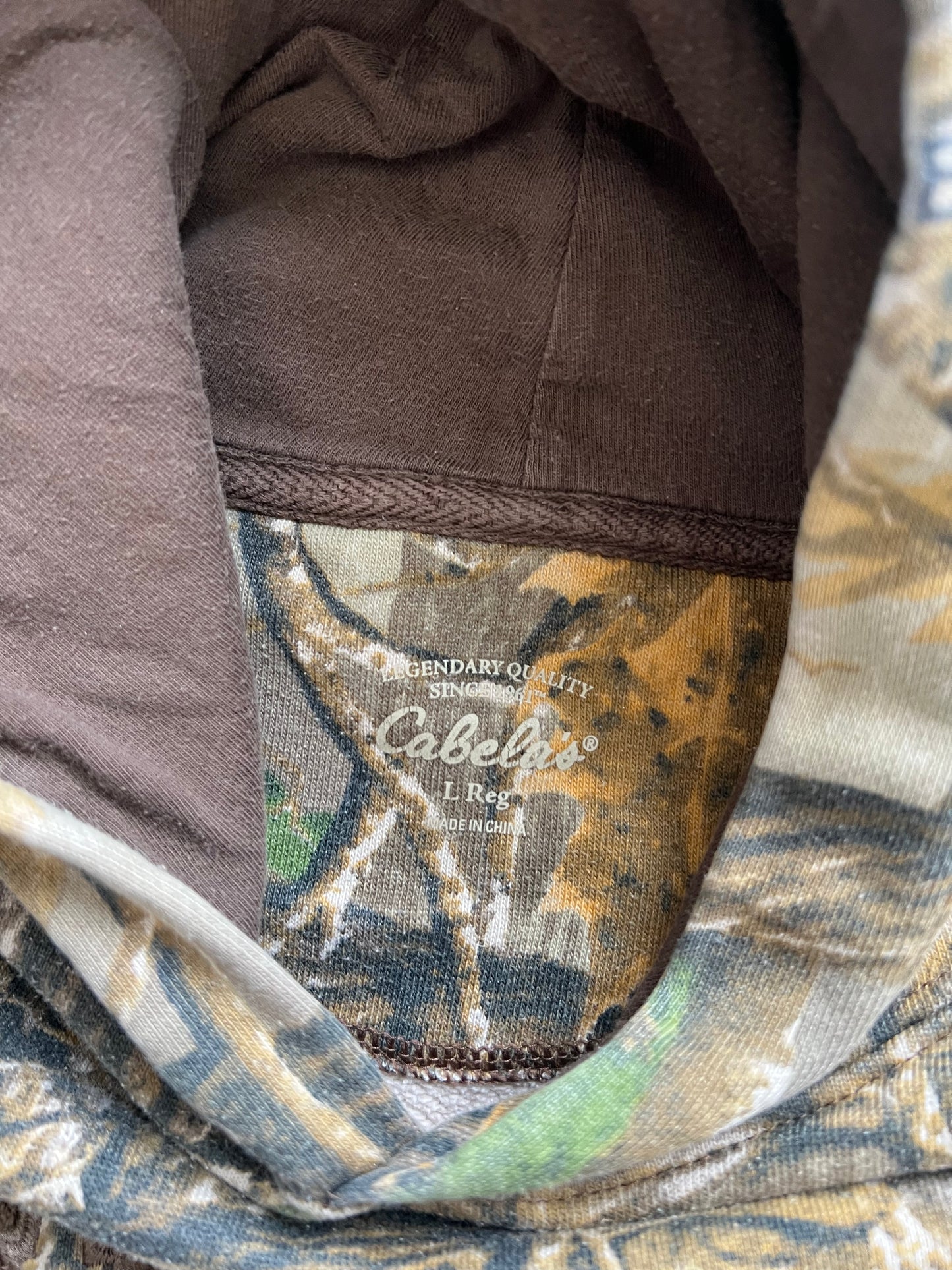 Vintage Camo Cabalas Spellout Hoodie - XS