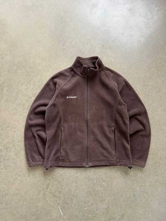 Vintage Brown Columbia Zip Up Fleece - S