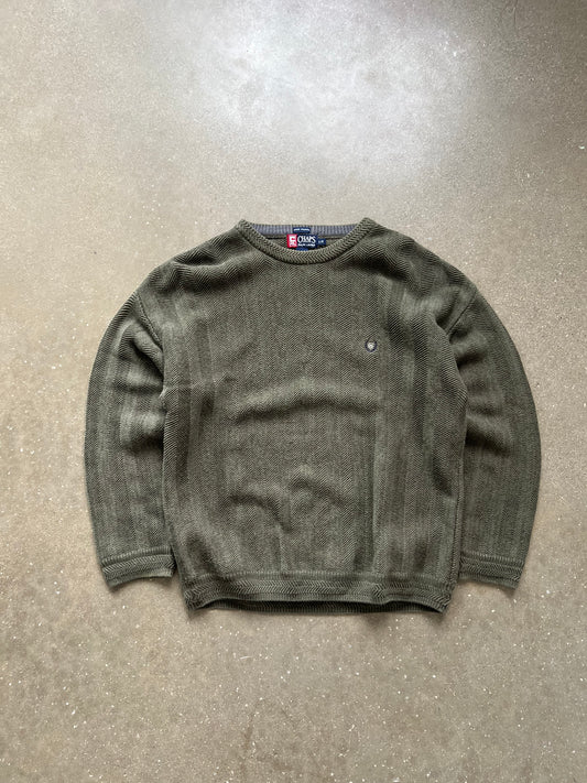 Vintage Green Chaps Knit Sweater - L