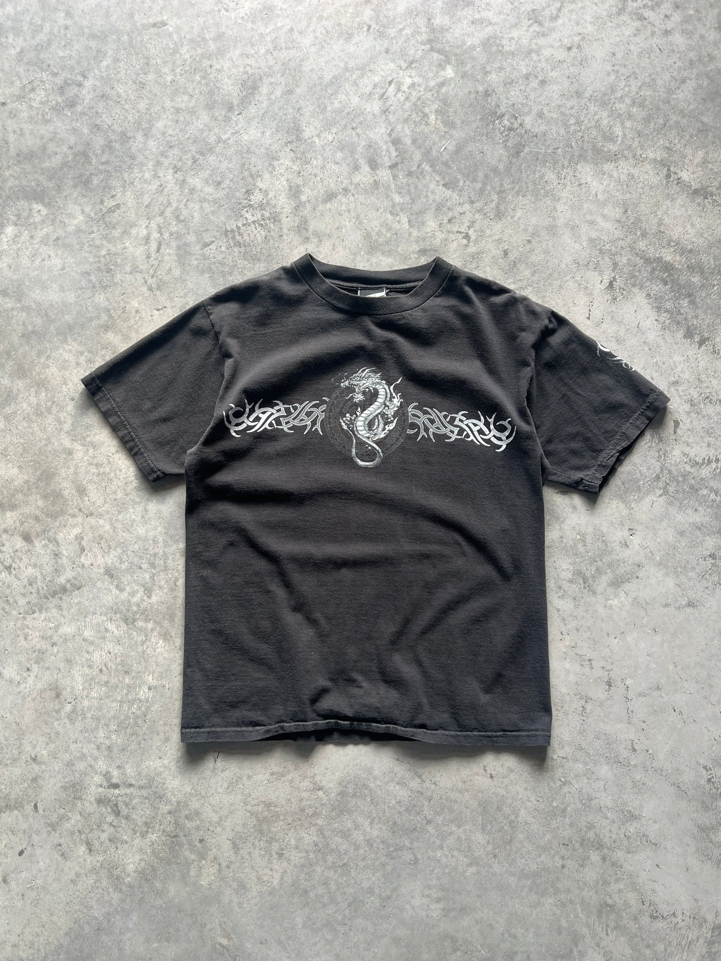 Vintage Black Top Heavy Dragon Shirt - M