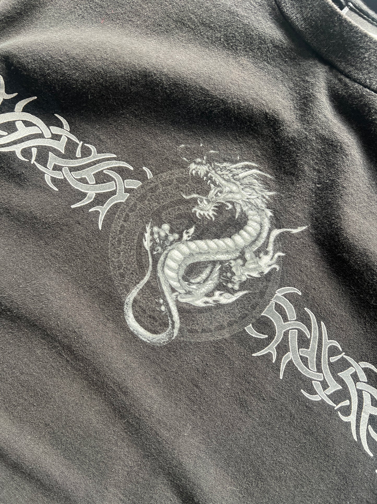 Vintage Black Top Heavy Dragon Shirt - M