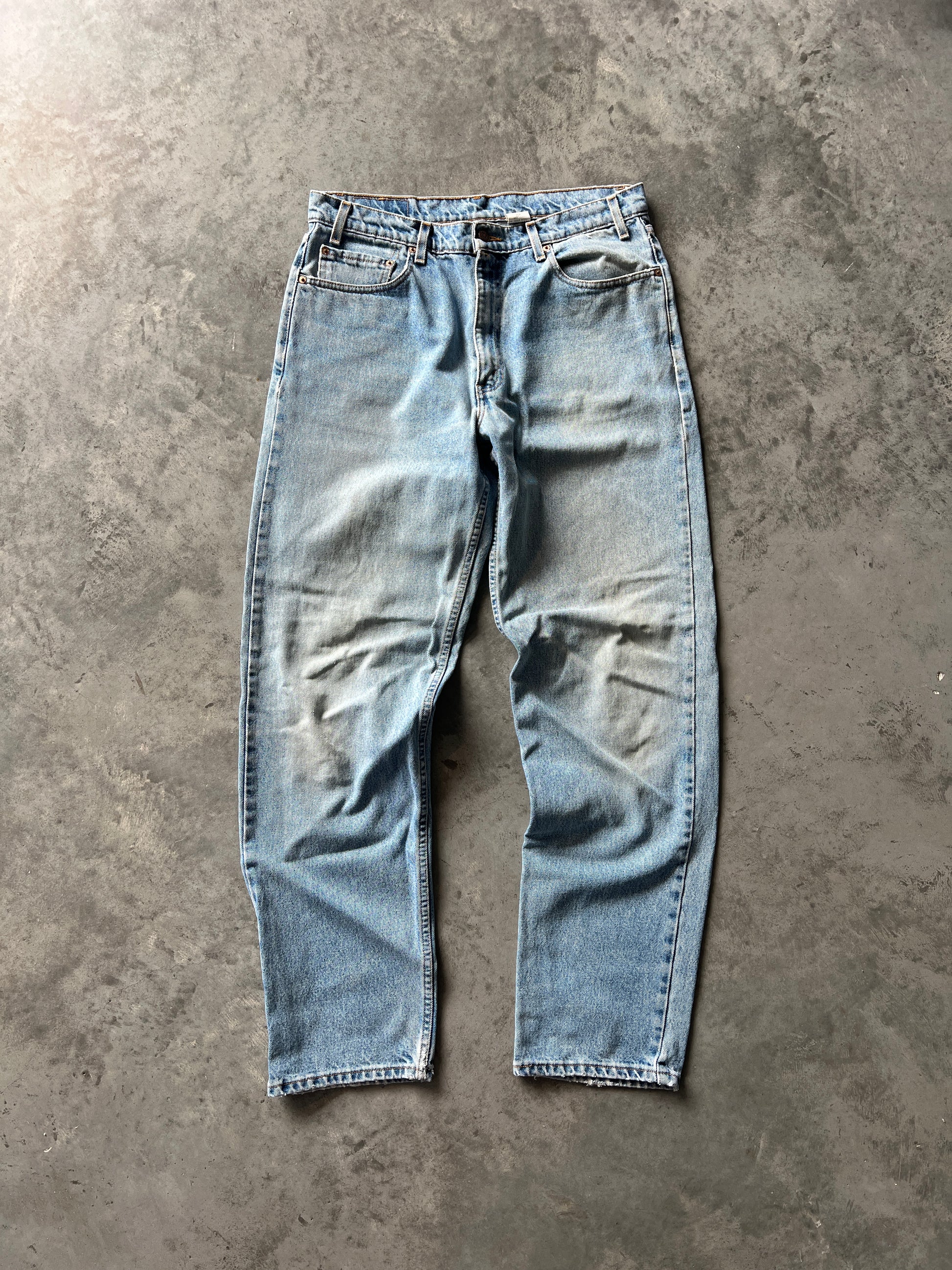 Vintage Faded Blue Baggy Levi Pants - 36x34