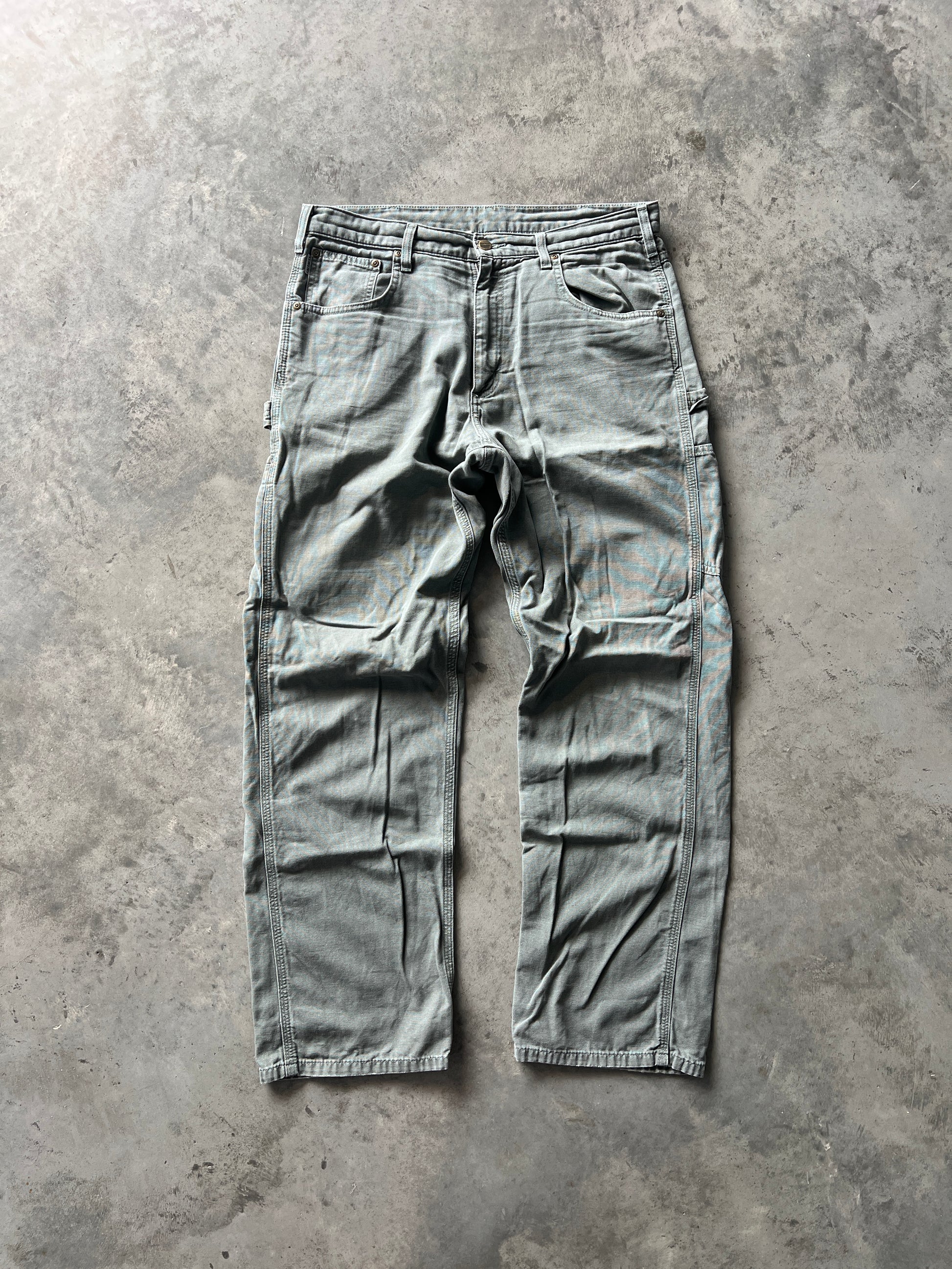 Vintage Light Green Baggy Carhartt Pants - 34x32
