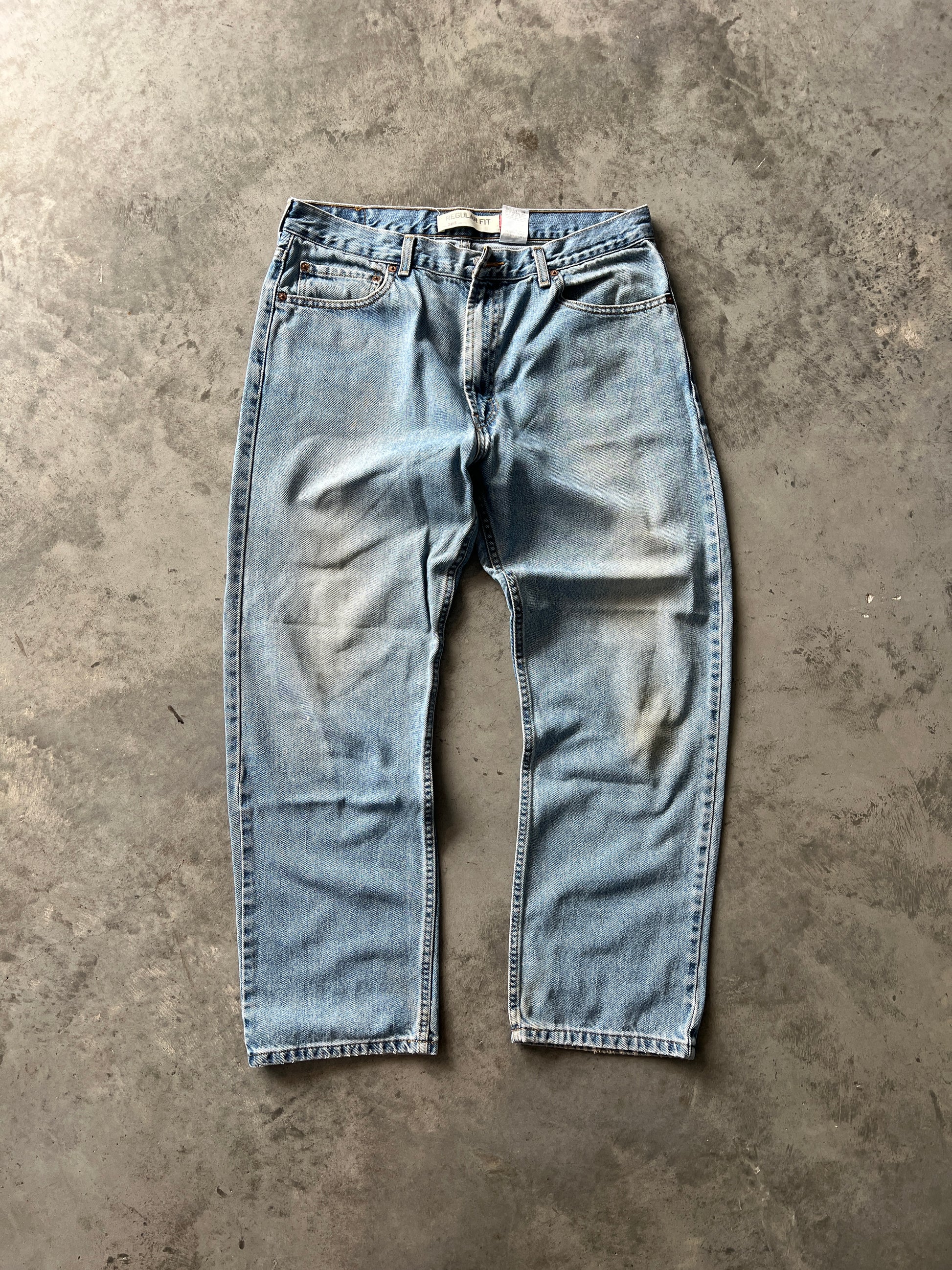 Vintage Faded Blue Baggy Levi Pants - 36x30
