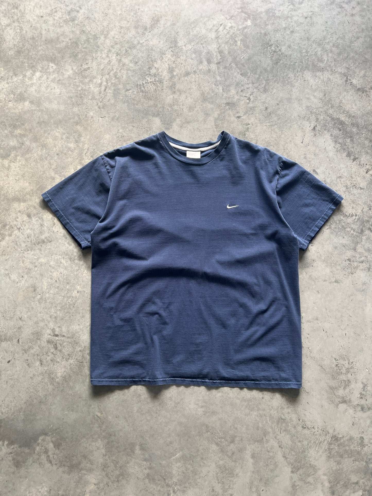 Vintage Navy Blue Nike Swoosh Shirt - L