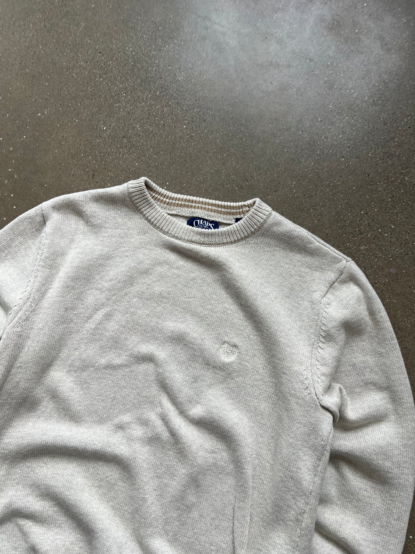 Vintage Cream Chaps Sweater - S