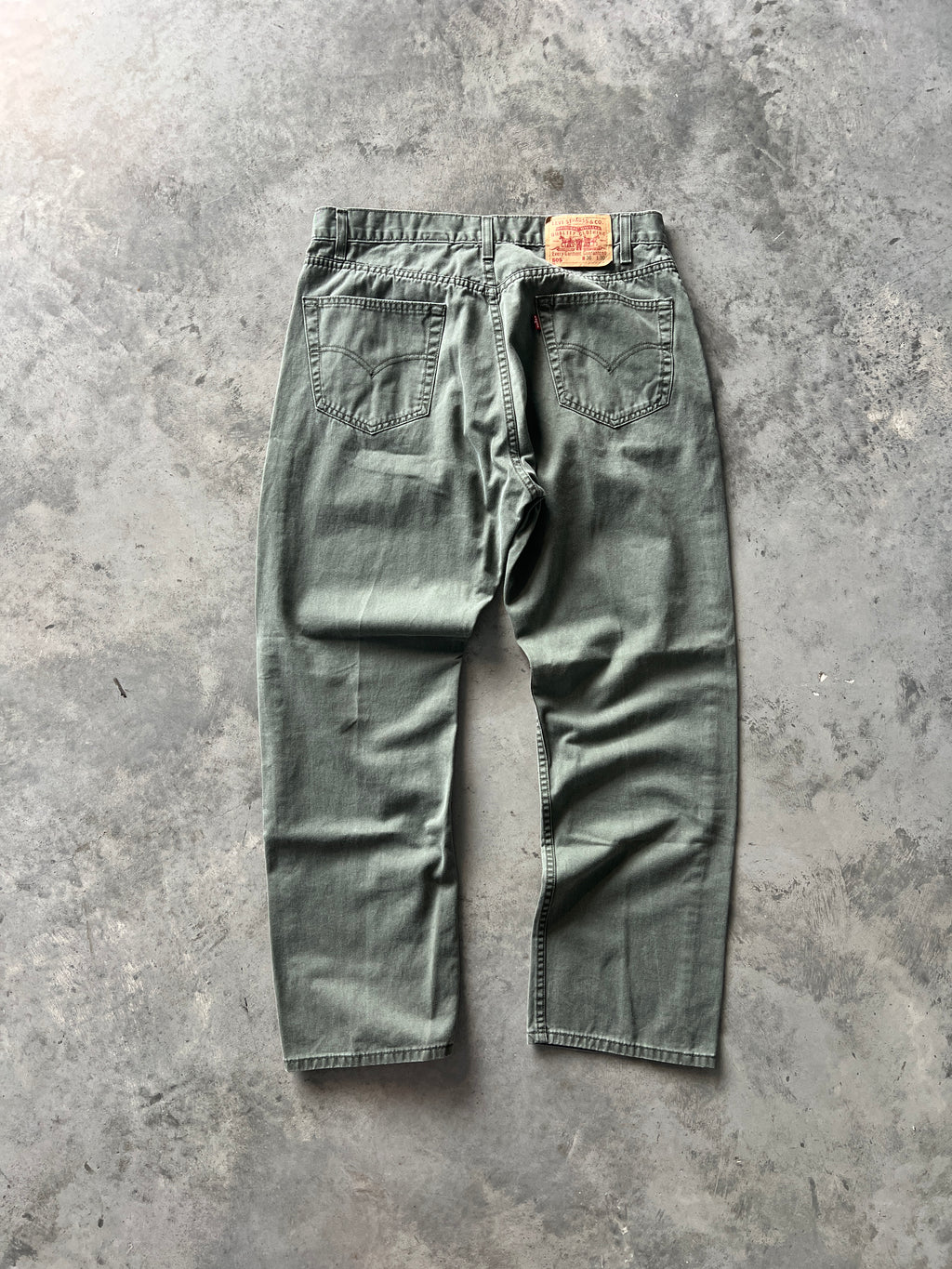 Vintage Green Baggy Levi 505 Pants - 36x30