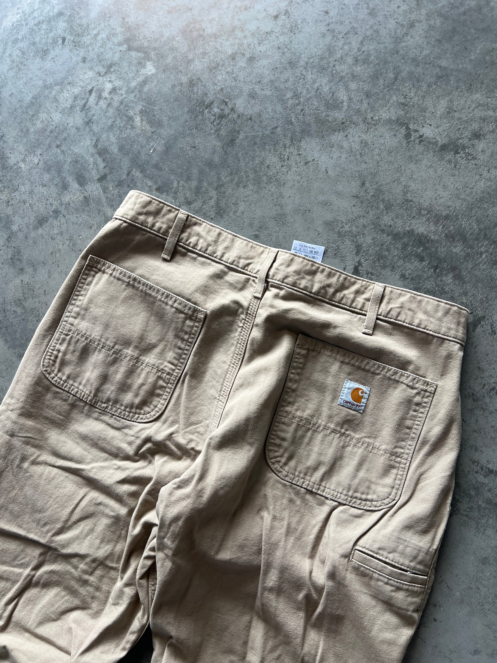 Vintage Light Tan Baggy Carhartt Pants - 36x32