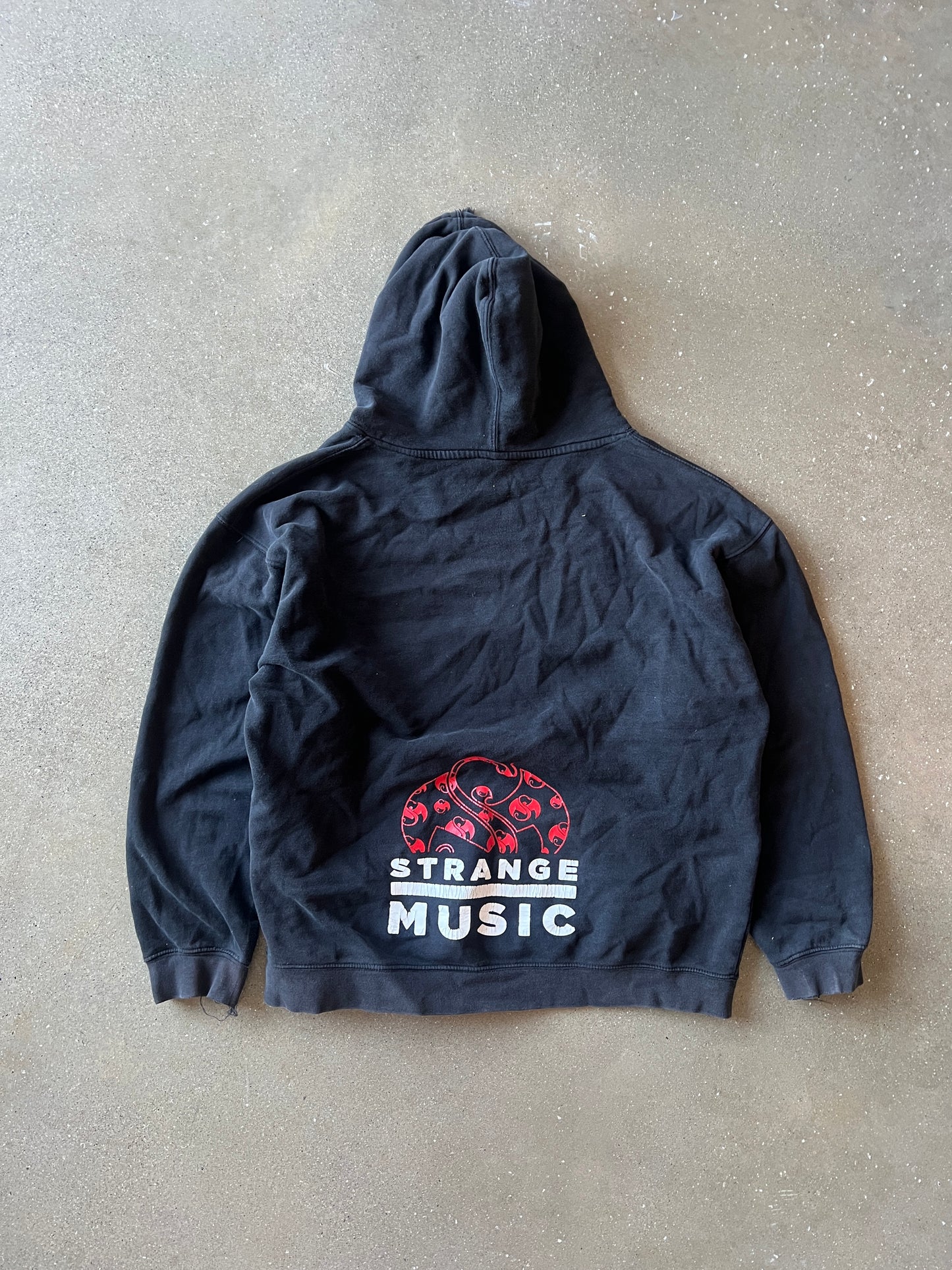 Vintage Black Tech Nine Rapper Hoodie - L
