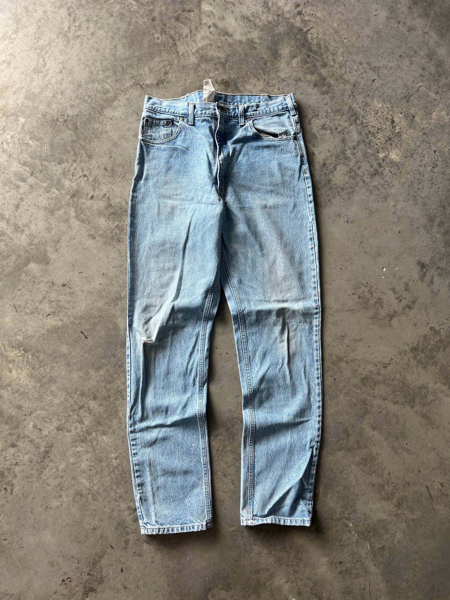 Vintage Faded Blue Baggy Carhartt Pants - 36x36