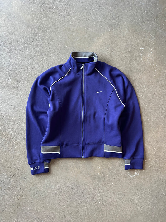 Vintage Deep Purple Nike Swoosh ZIp Up Jacket - S