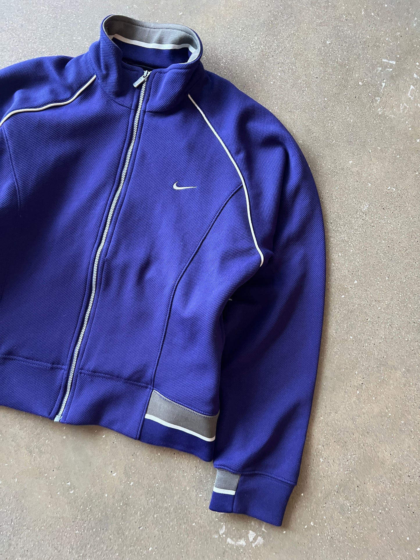 Vintage Deep Purple Nike Swoosh ZIp Up Jacket - S