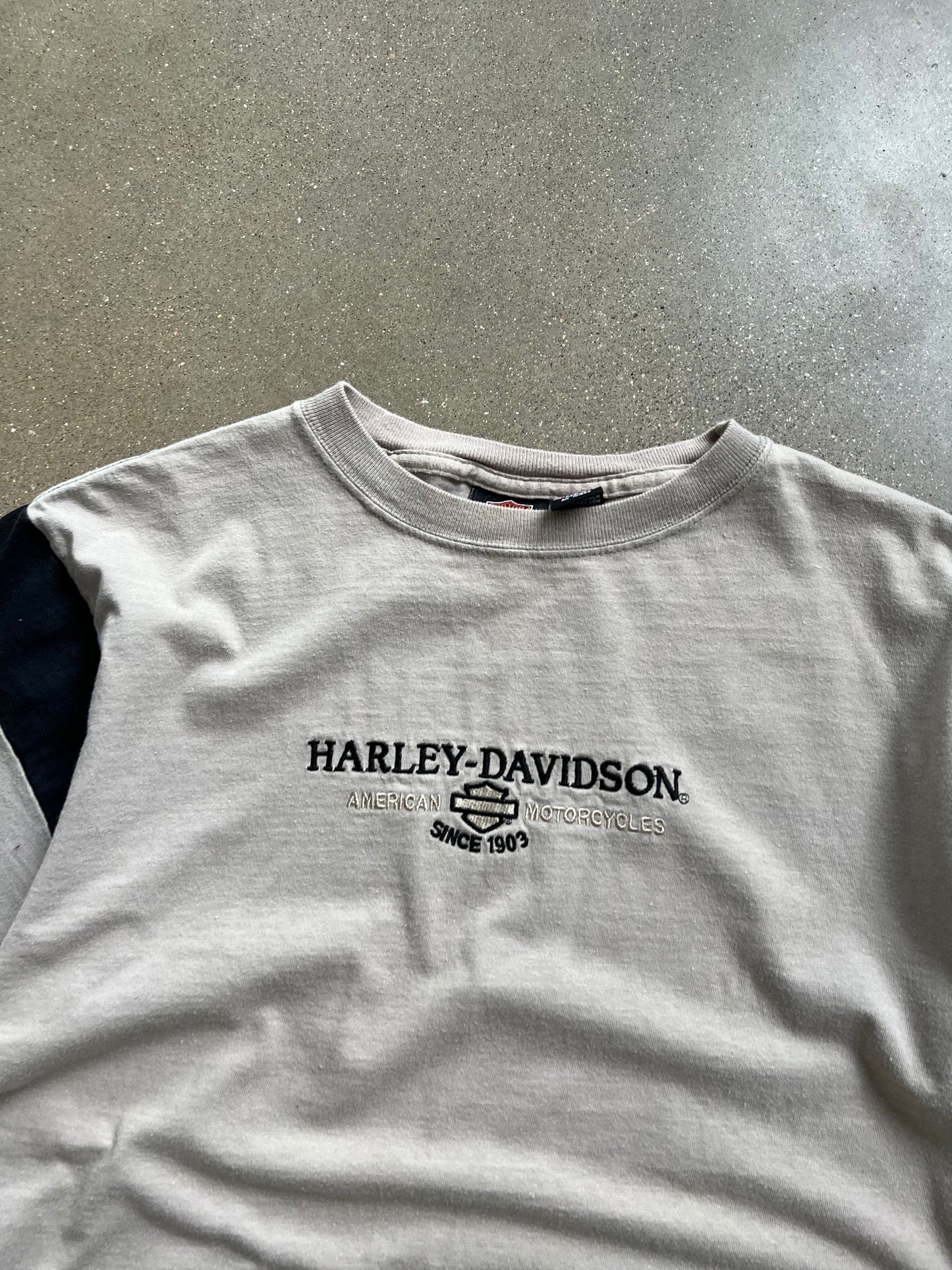 Vintage Grey Harley Davidson Shirt - L