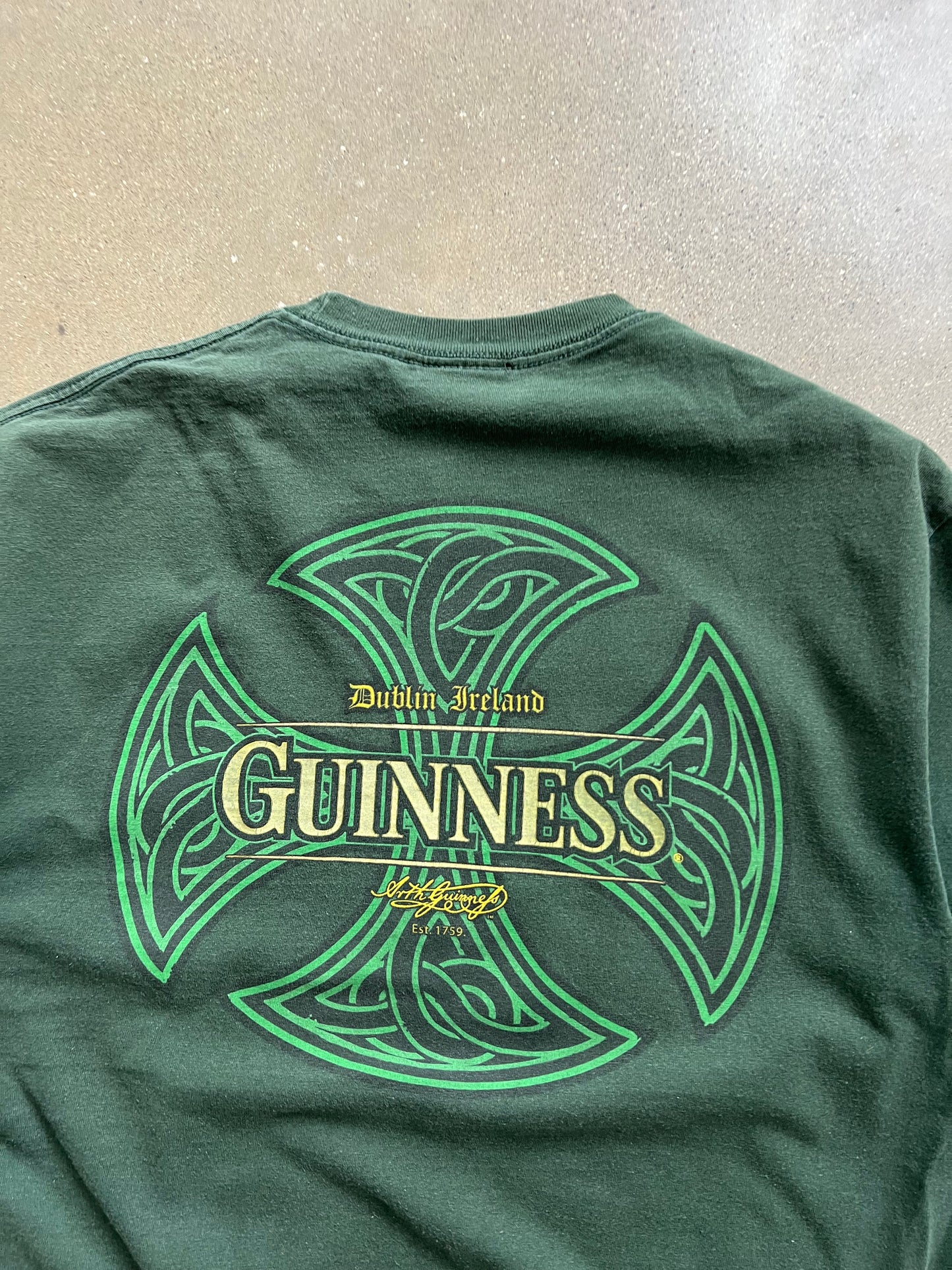 Vintage Green Guiness Shirt - L