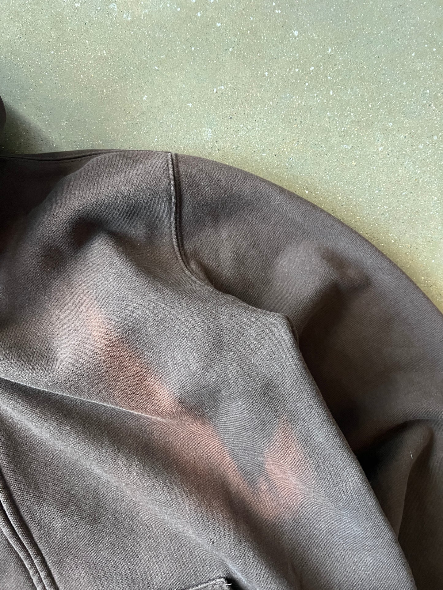 Vintage Faded Brown Carhartt Zip Up Hoodie - M