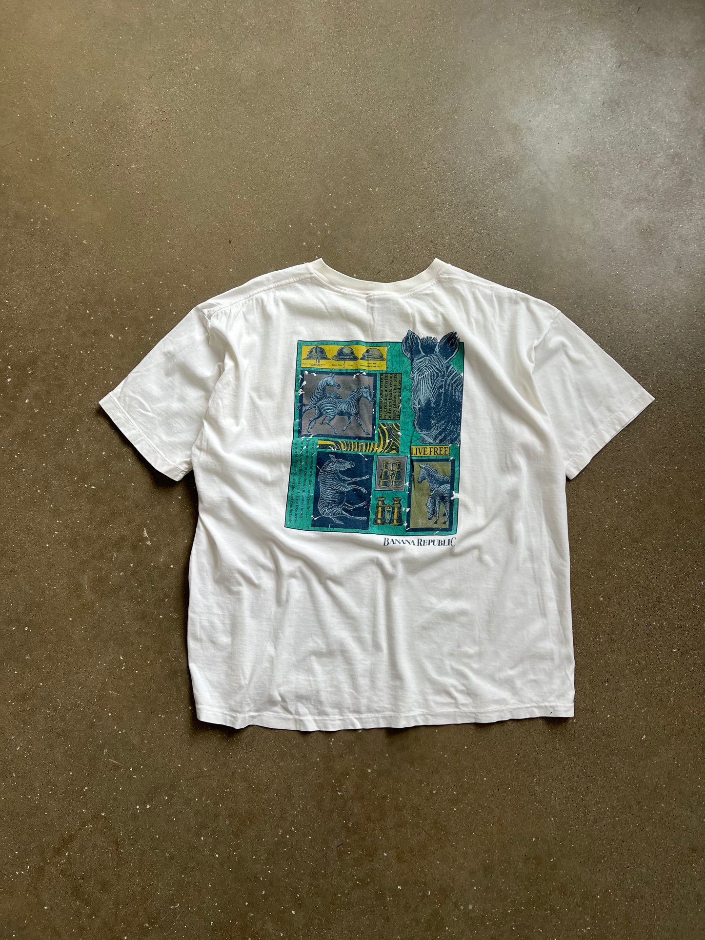 Vintage White Bananna Republic Shirt - L