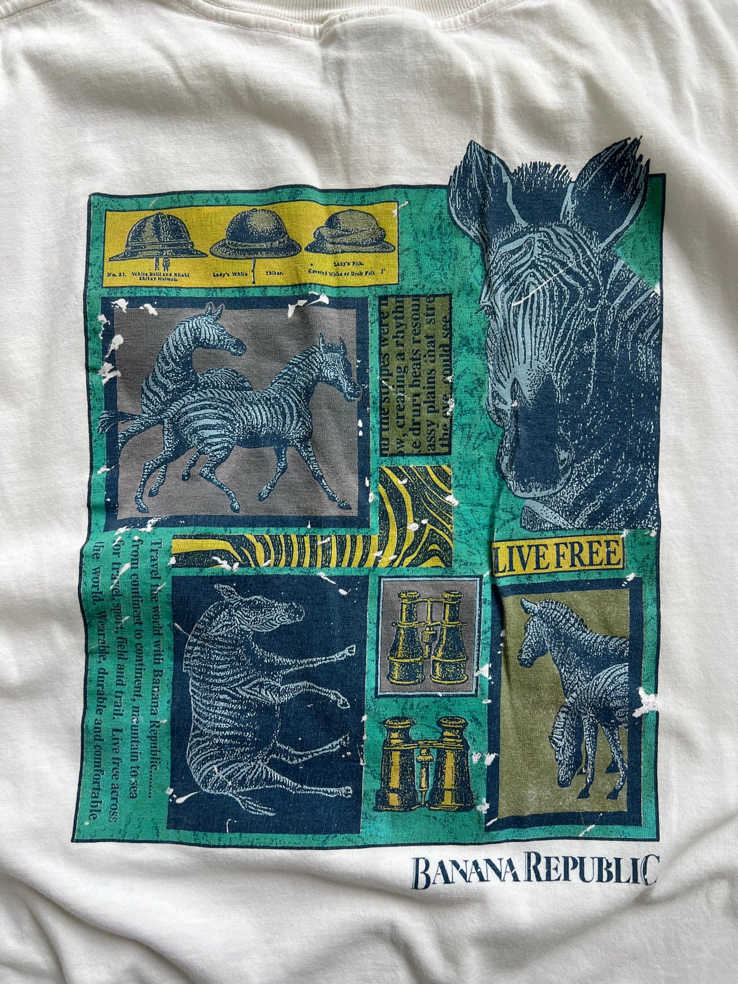 Vintage White Bananna Republic Shirt - L