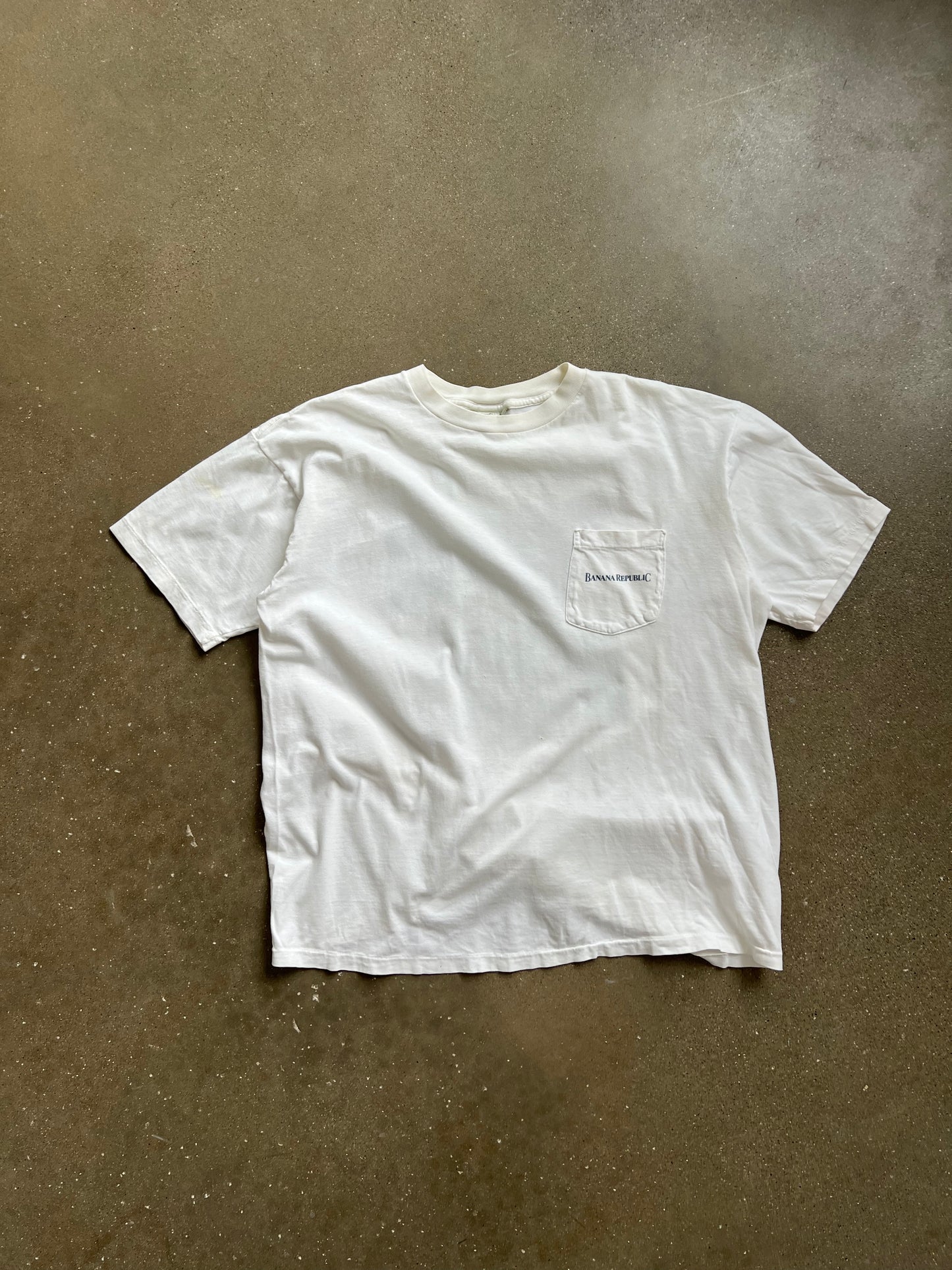 Vintage White Bananna Republic Shirt - L