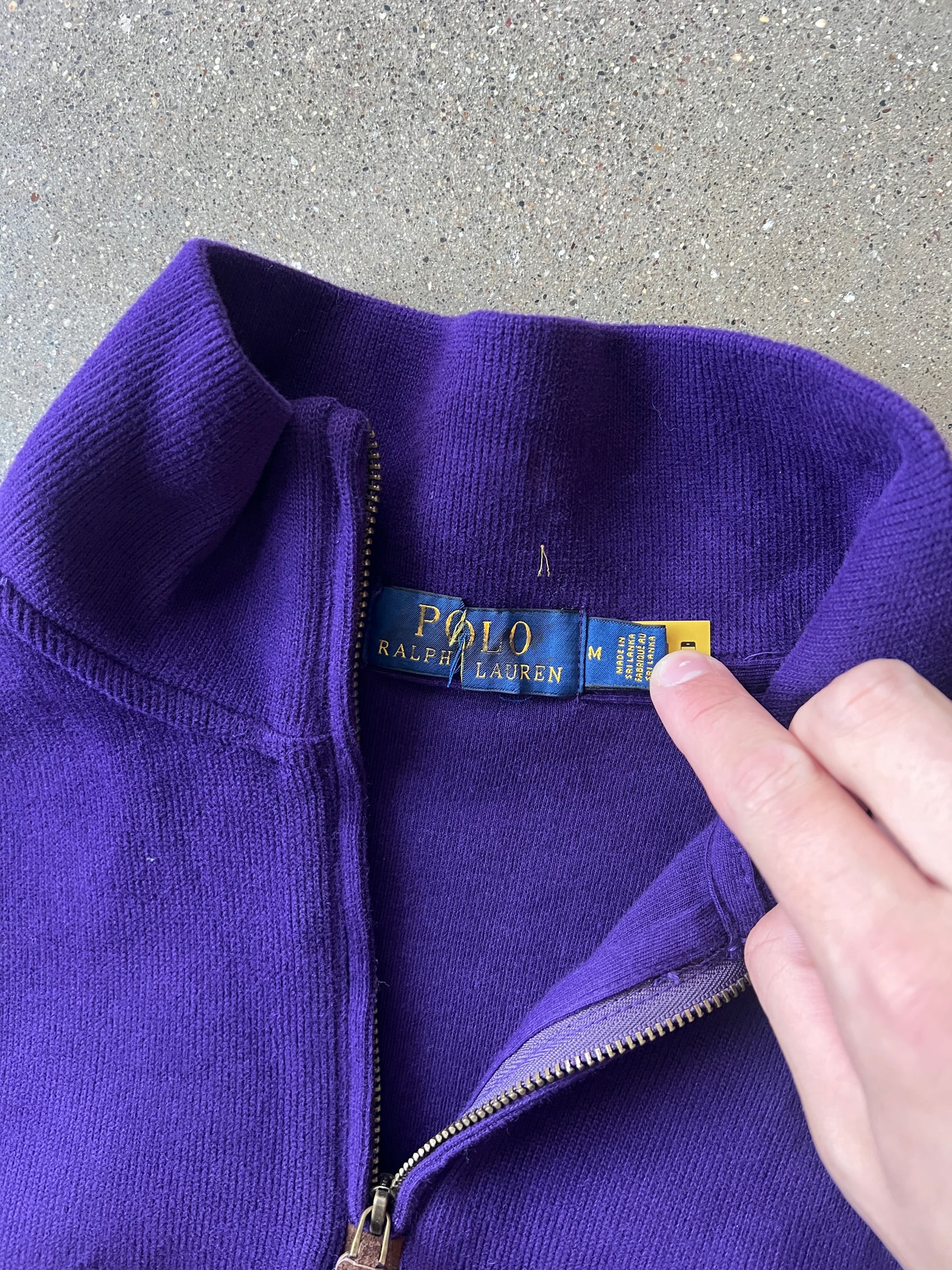 Vintage Deep Purple Polo Ralph Lauren Sweater - M