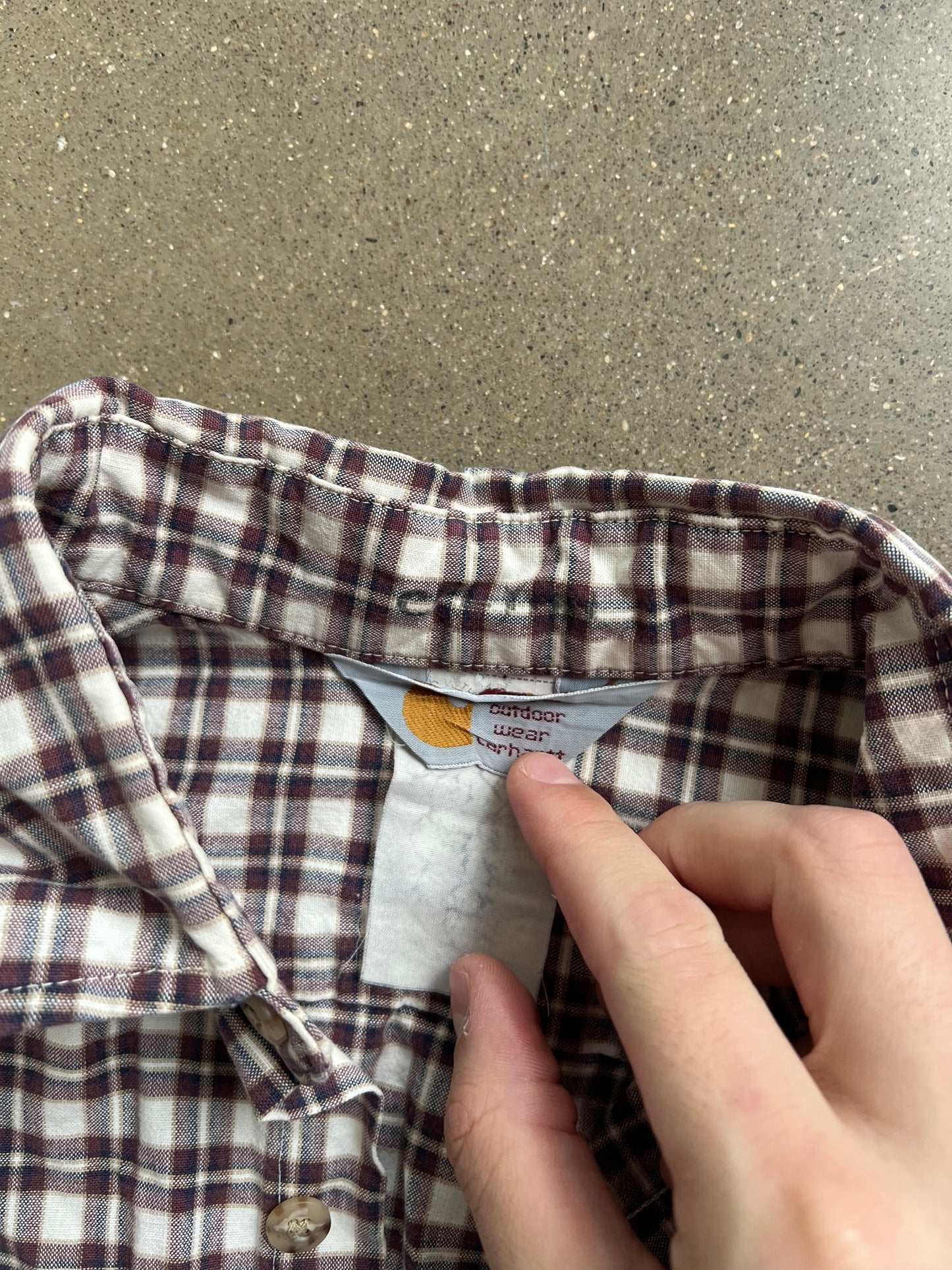 Vintage Amber Carhartt Button Up - M