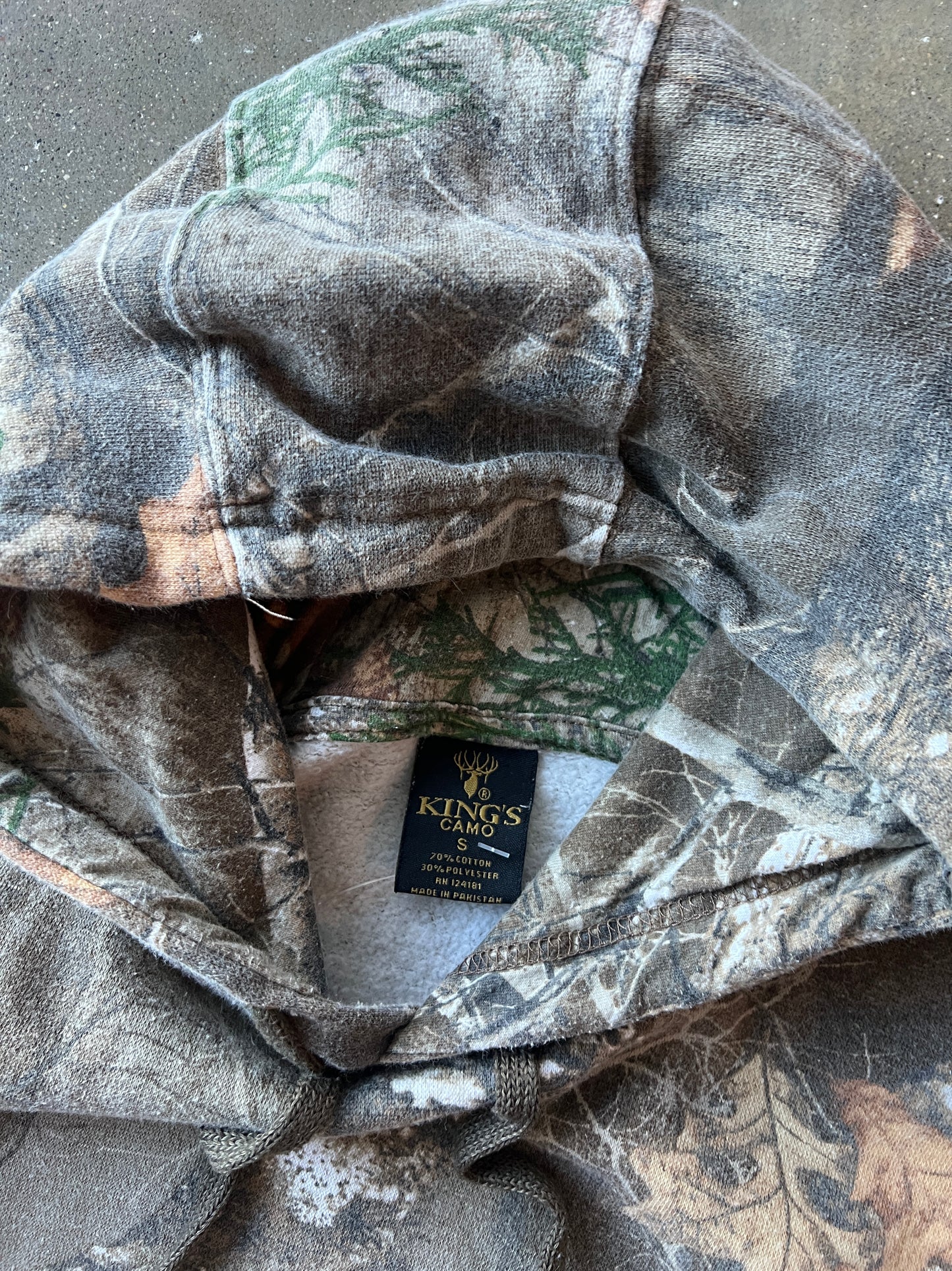 Vintage RealTree Camo Oversized Hoodie - S