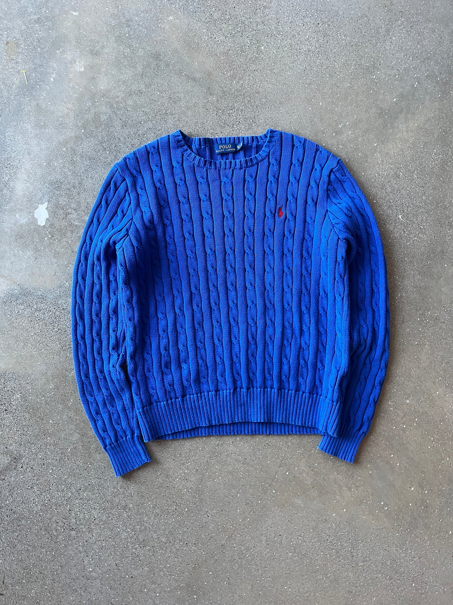 Vintage Navy Blue Polo Ralph Lauren Sweater - YXL