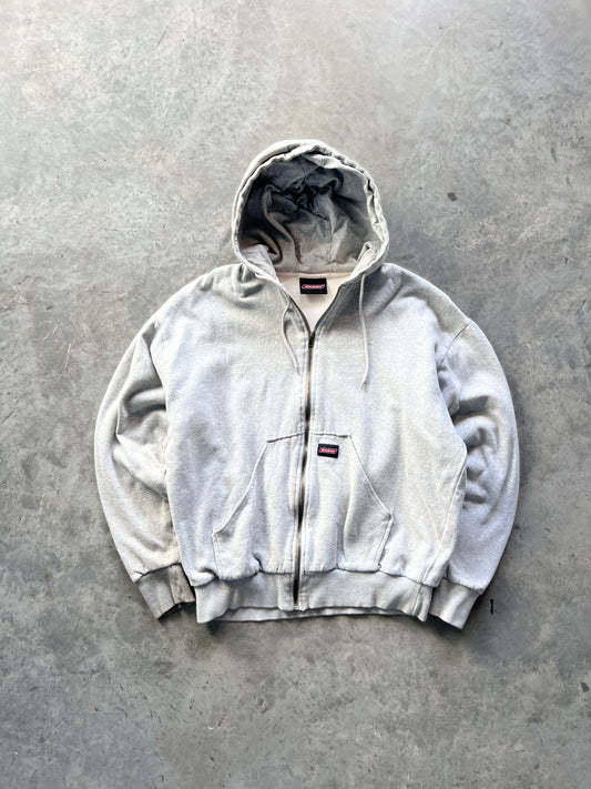 Vintage Heather Grey Dickies Thermal Hoodie - L