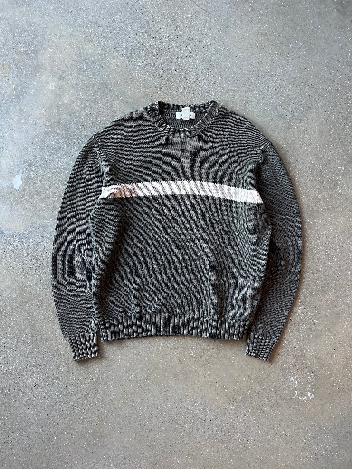 Vintage Brown Old Navy Stripped Knit Sweater - XL