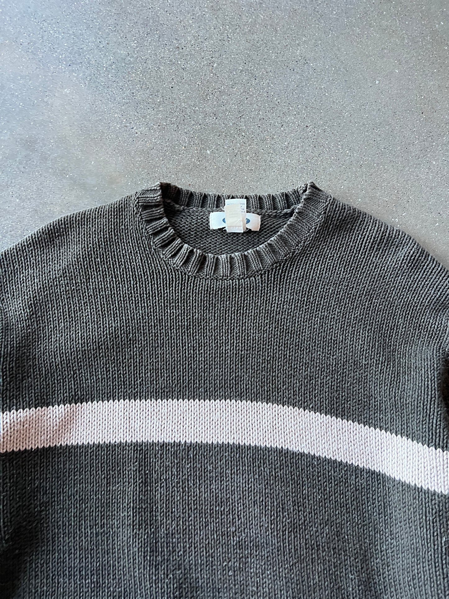 Vintage Brown Old Navy Stripped Knit Sweater - XL