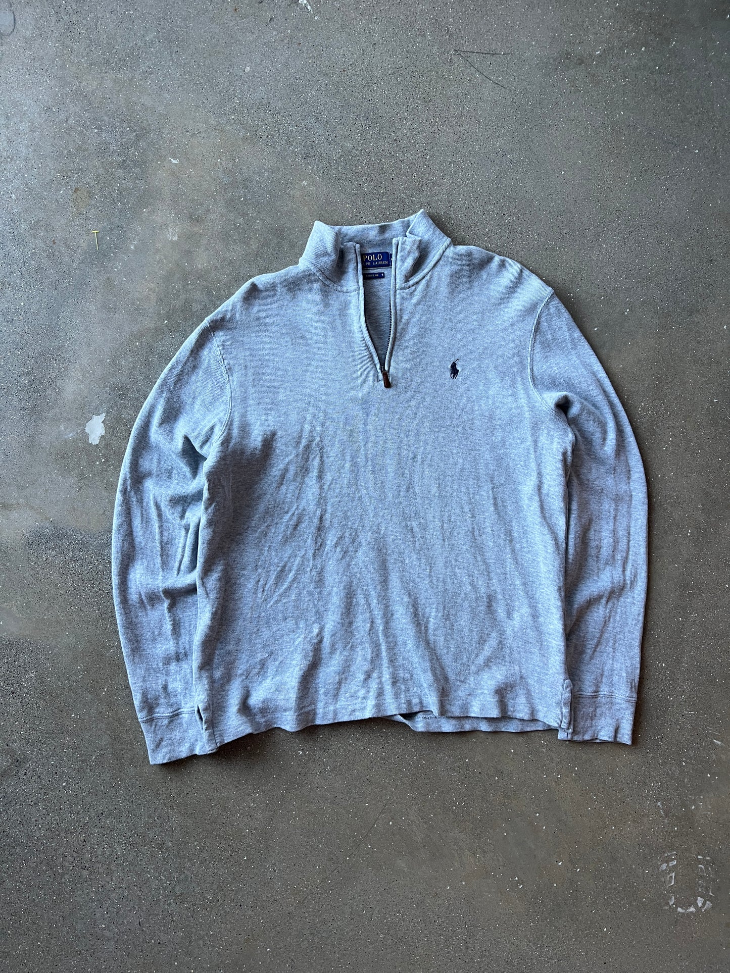 Vintage Grey Polo Ralph Lauren Sweater - M