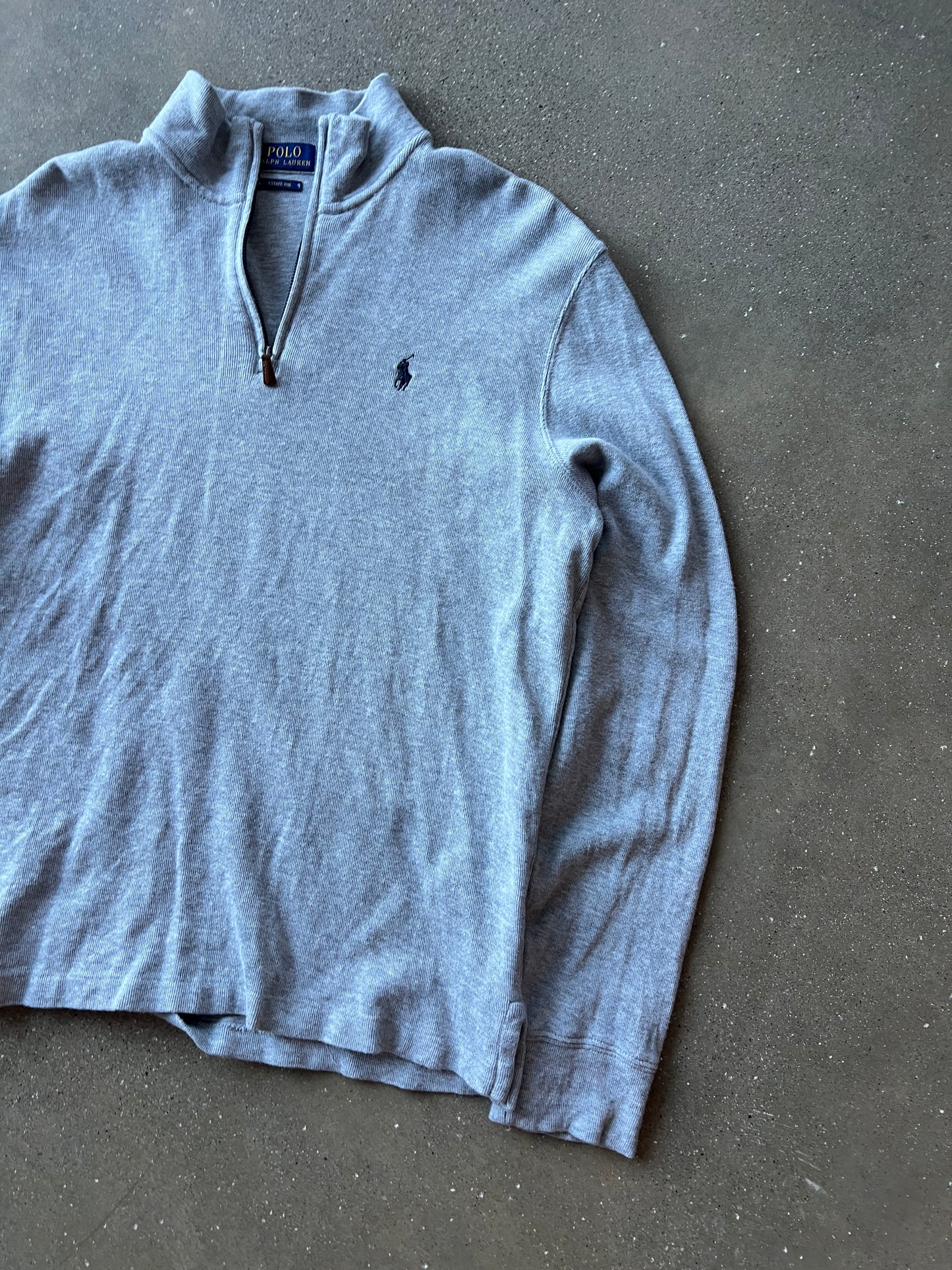 Vintage Grey Polo Ralph Lauren Sweater - M