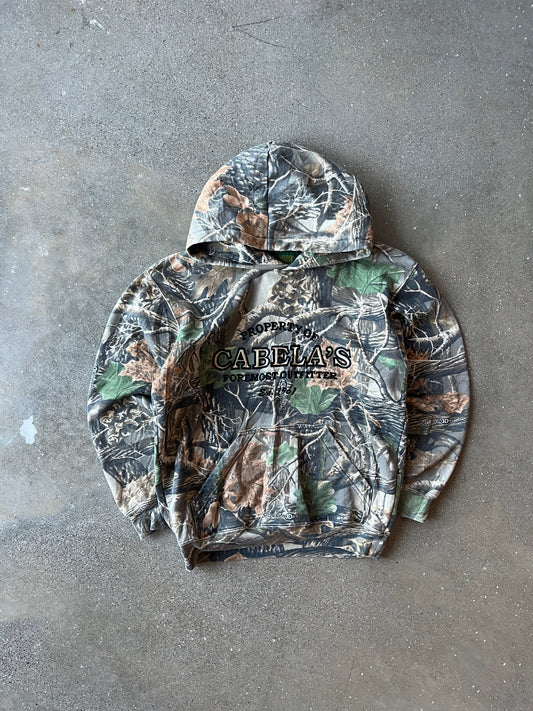 Vintage Real Tree Camo Cabalas Hoodie - XS