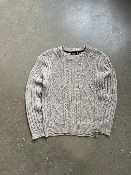 Vintage Cream Haggar Knit Sweater - L