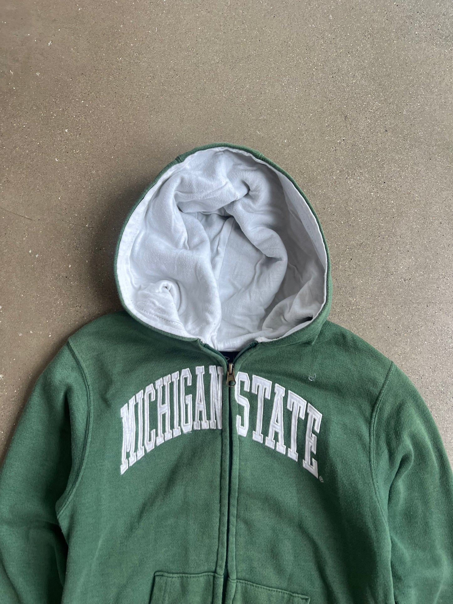 Vintage Green Michigan State Hoodie - XS