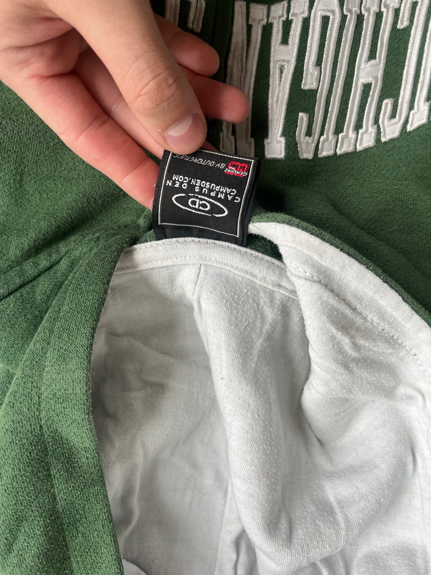 Vintage Green Michigan State Hoodie - XS