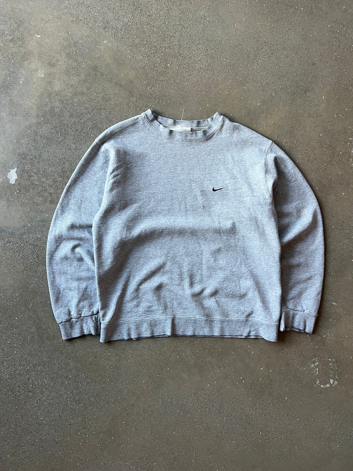 Vintage Grey Nike Swoosh Crew - M