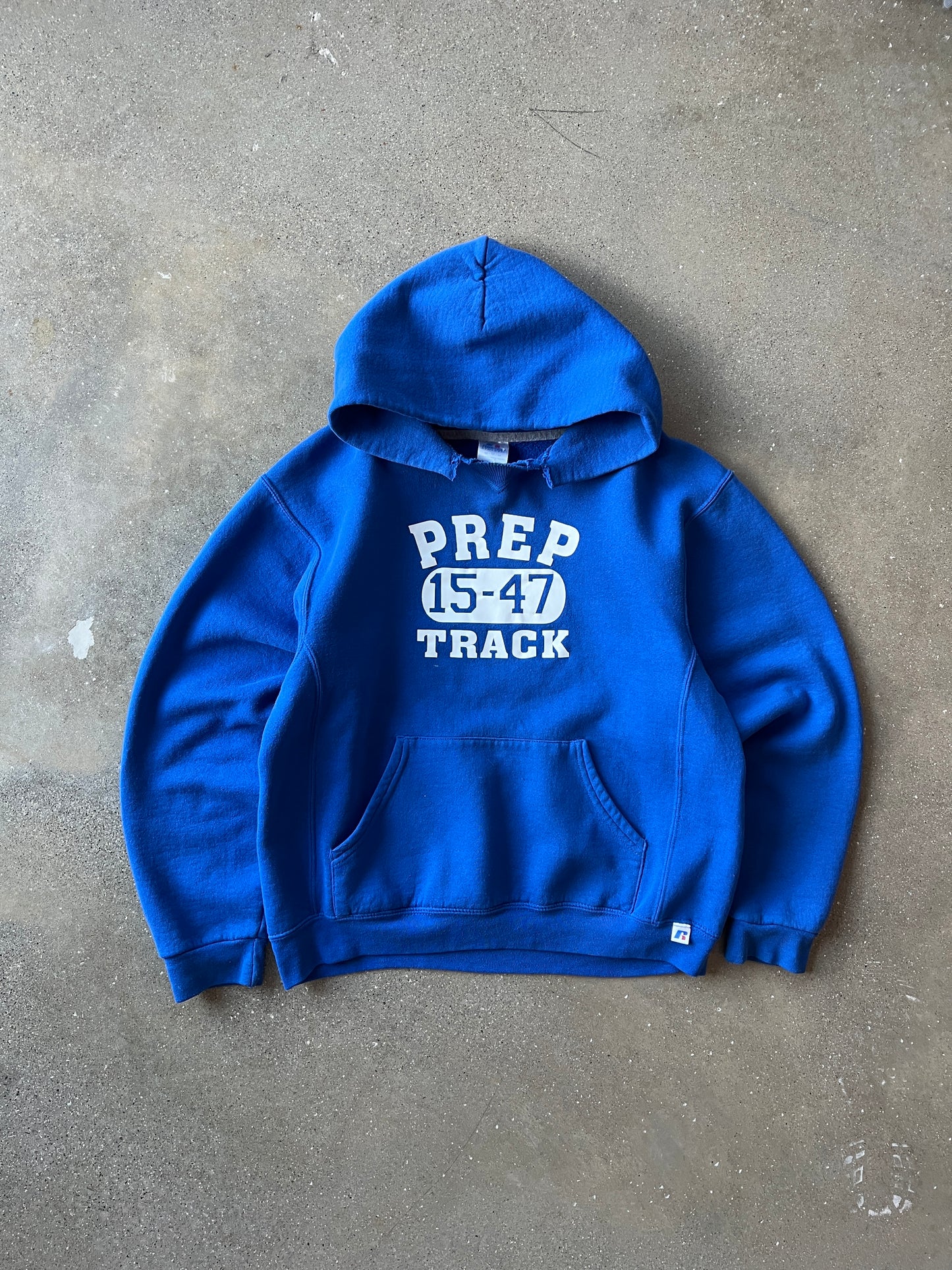 Vintage Sky Blue Russell Athletic Track Hoodie - L