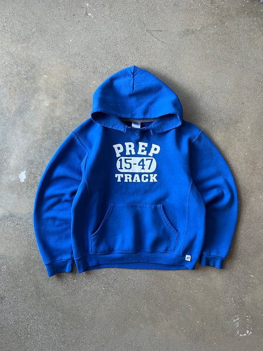 Vintage Sky Blue Russell Athletic Track Hoodie - L