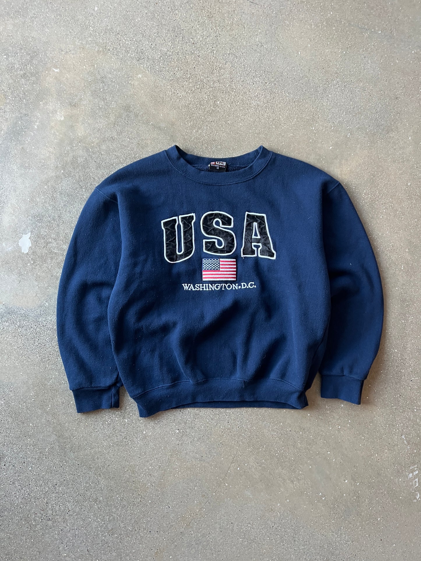 Vintage Navy Blue USA Crew - XS