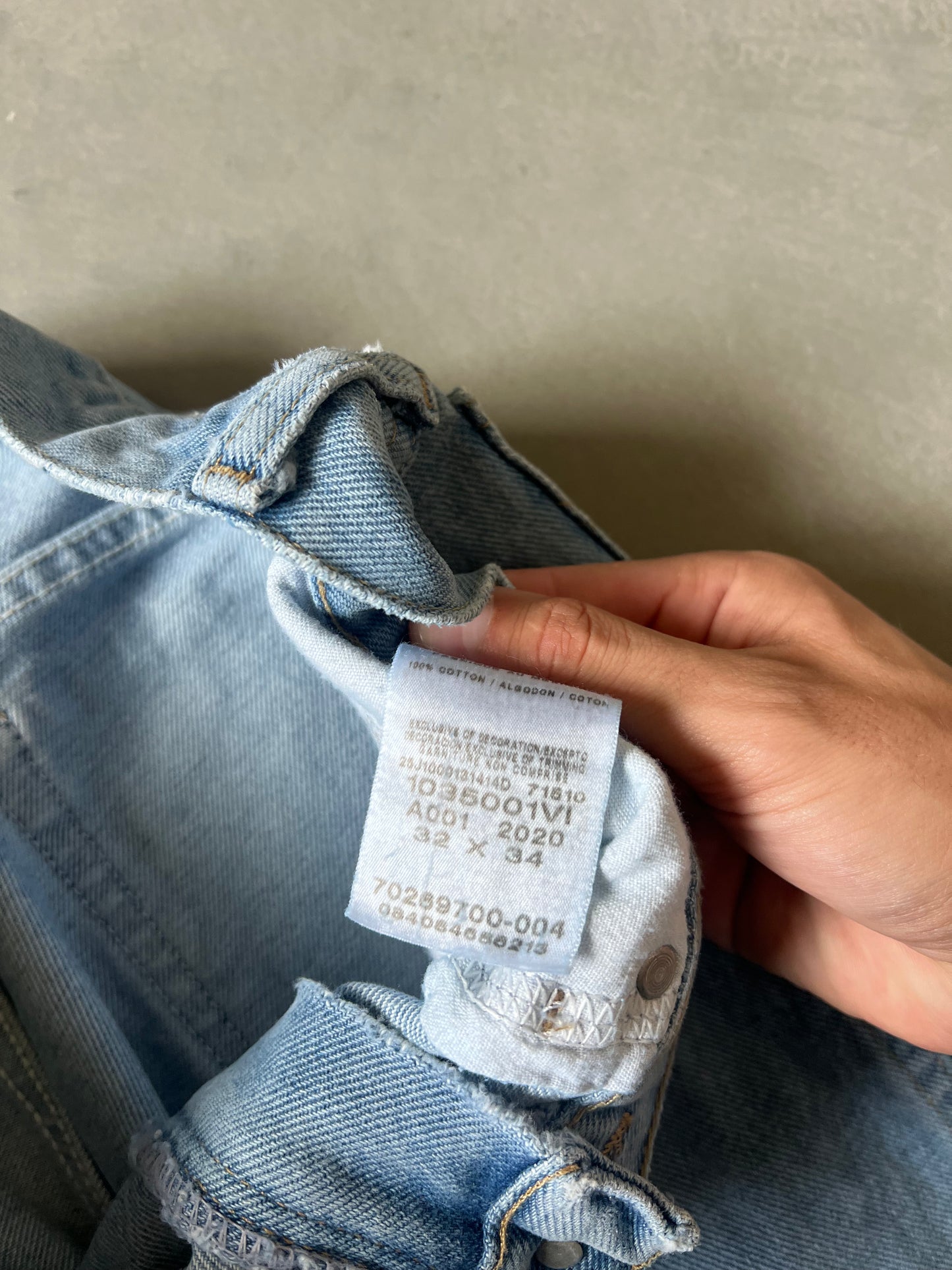 Denim blue wrangler pants - 32x34