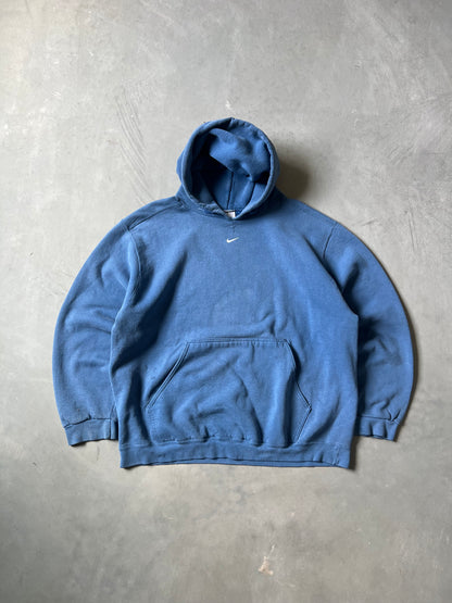 Royal Blue Nike Center Swoosh Hoodie - XL