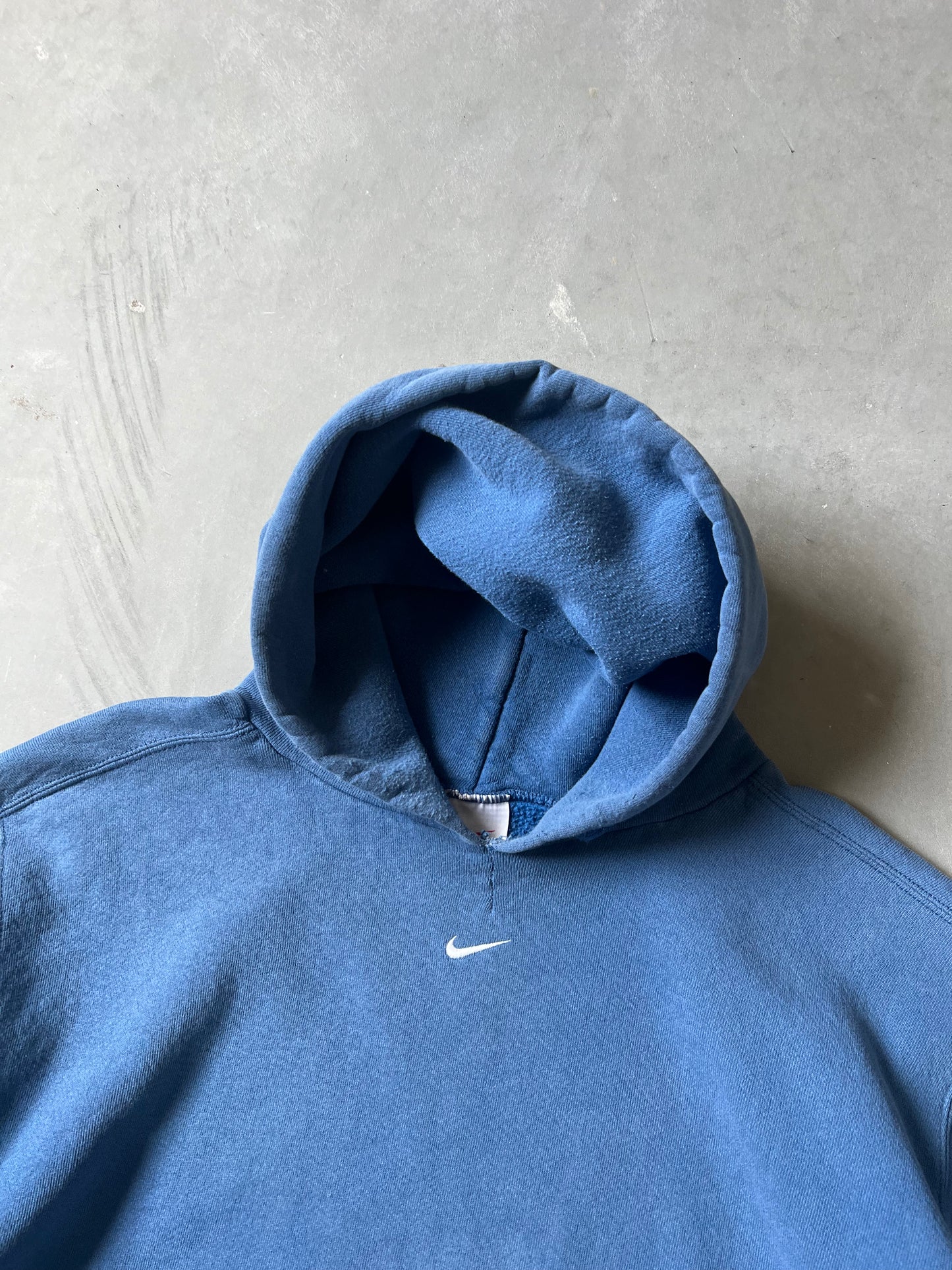 Royal Blue Nike Center Swoosh Hoodie - XL
