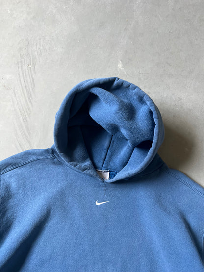Royal Blue Nike Center Swoosh Hoodie - XL