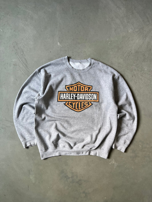 Vintage Grey Harley Davidson Crewneck - L