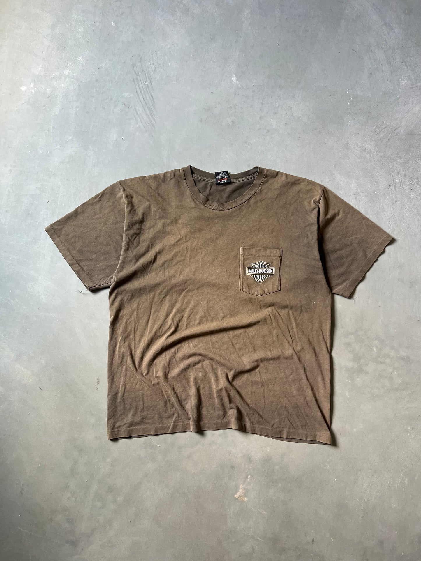 Vintage Brown Harley Davidson Shirt - XXL