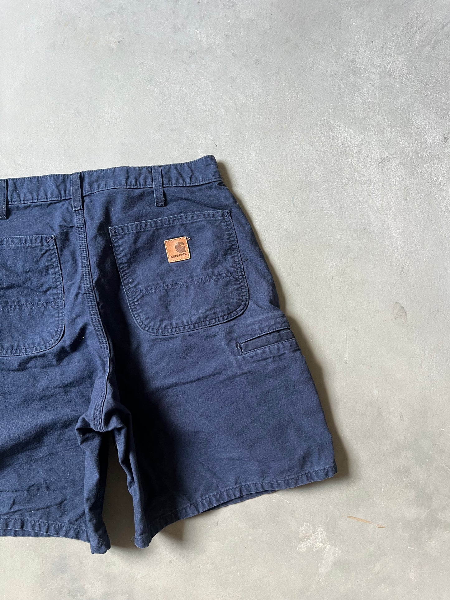 Vintage Navy Blue Carhartt Carpeter Shorts - 33