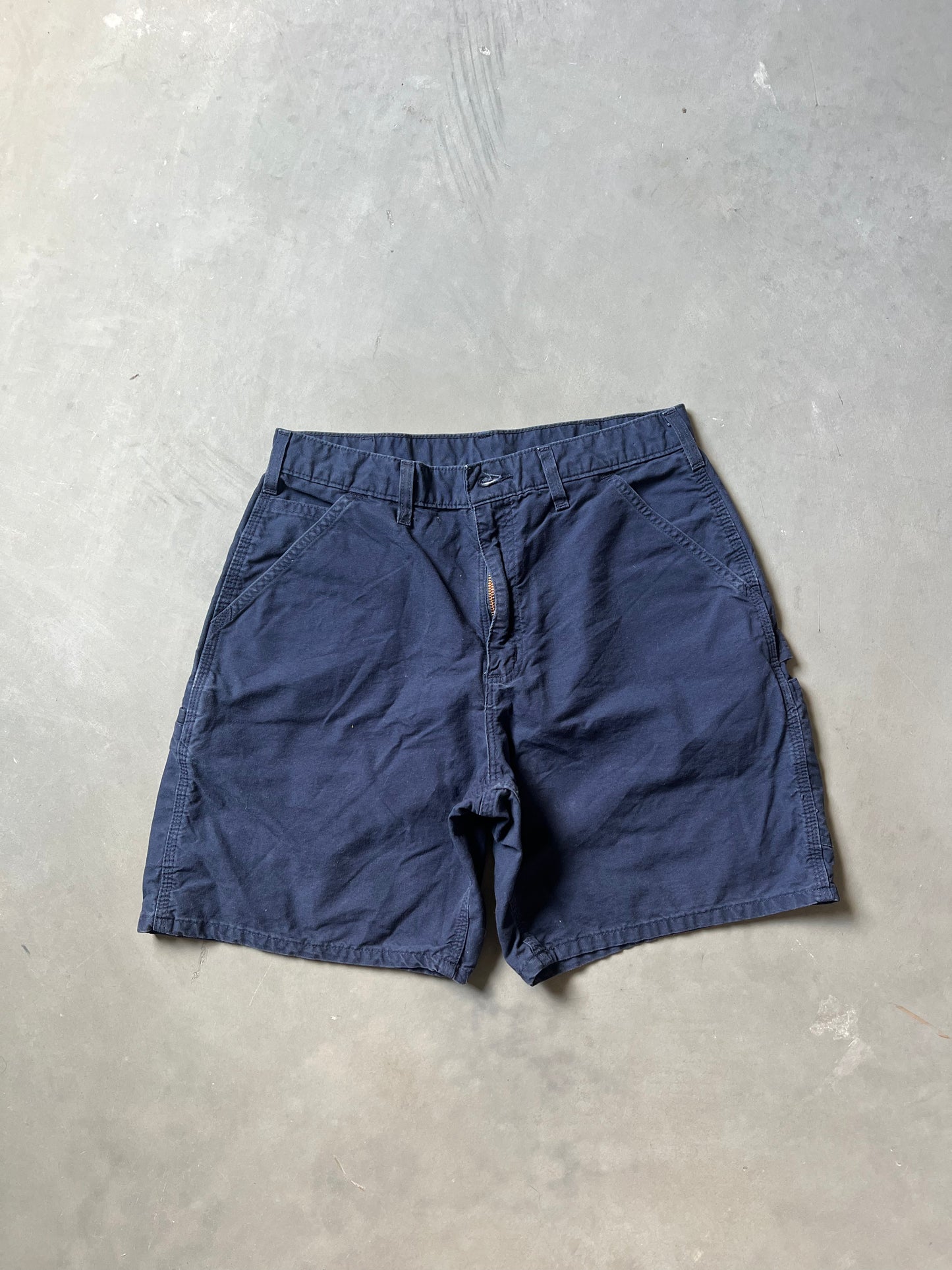 Vintage Navy Blue Carhartt Carpeter Shorts - 33