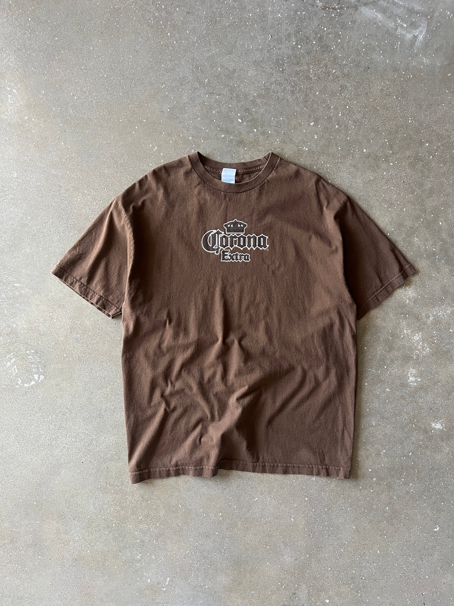 Vintage Brown Carona Beer Shirt - XL