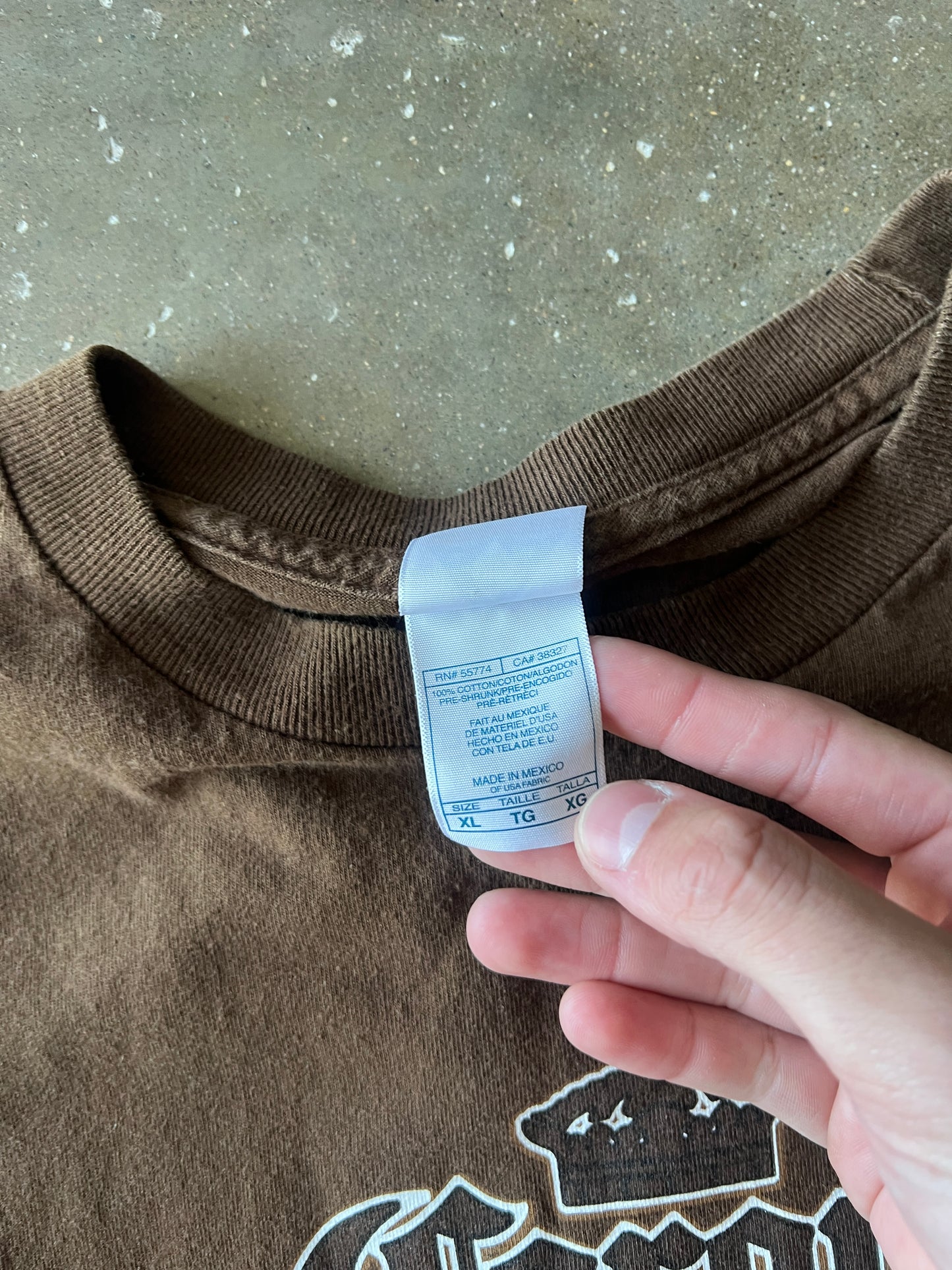 Vintage Brown Carona Beer Shirt - XL