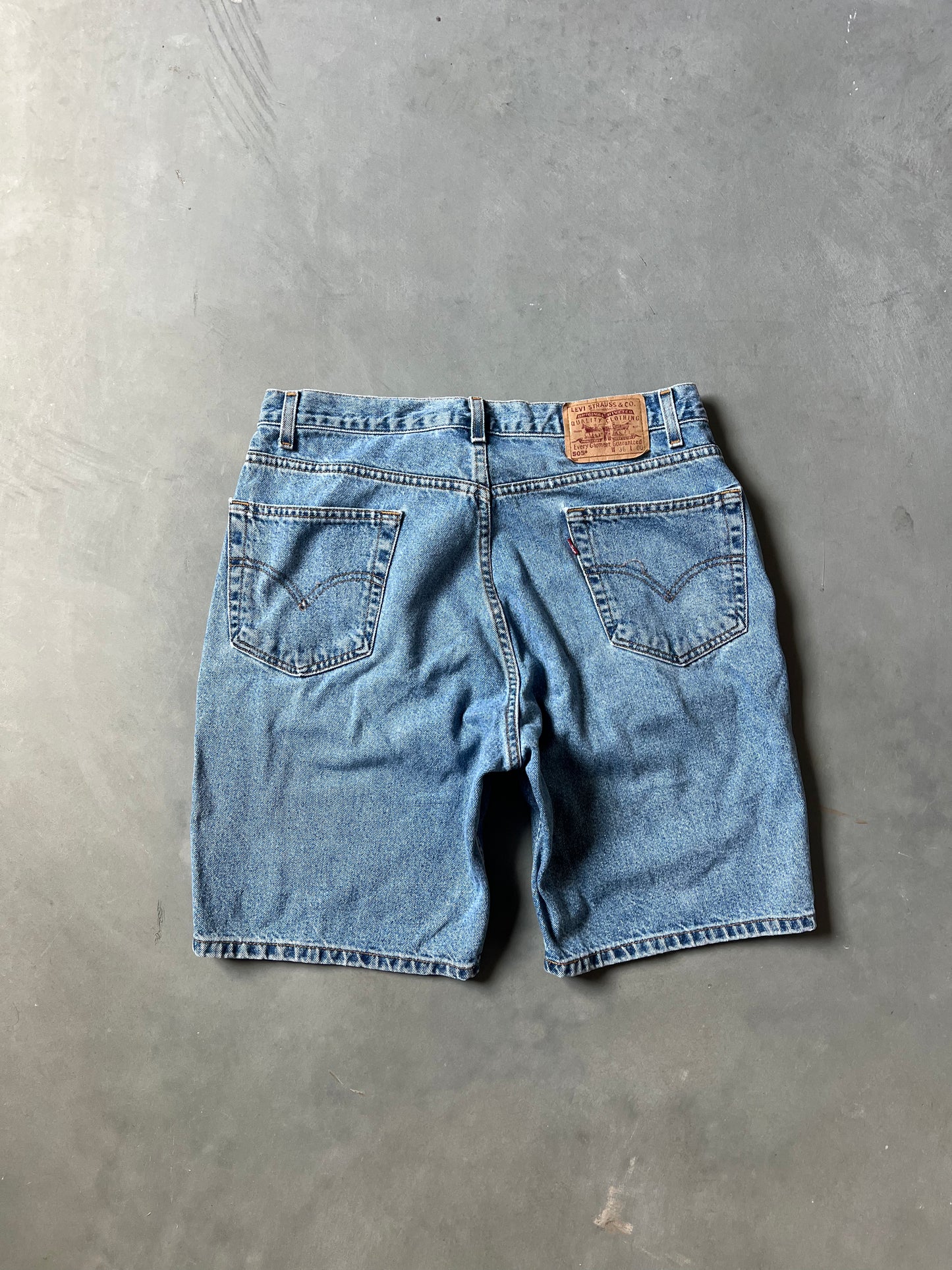 Vintage Denim Blue Levi Shorts - 36